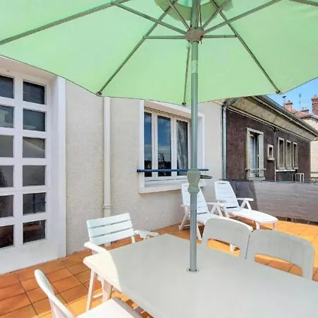 T3 Terrasse , Parking Gratuit Dans Cours Privee Climatise Lejlighed *